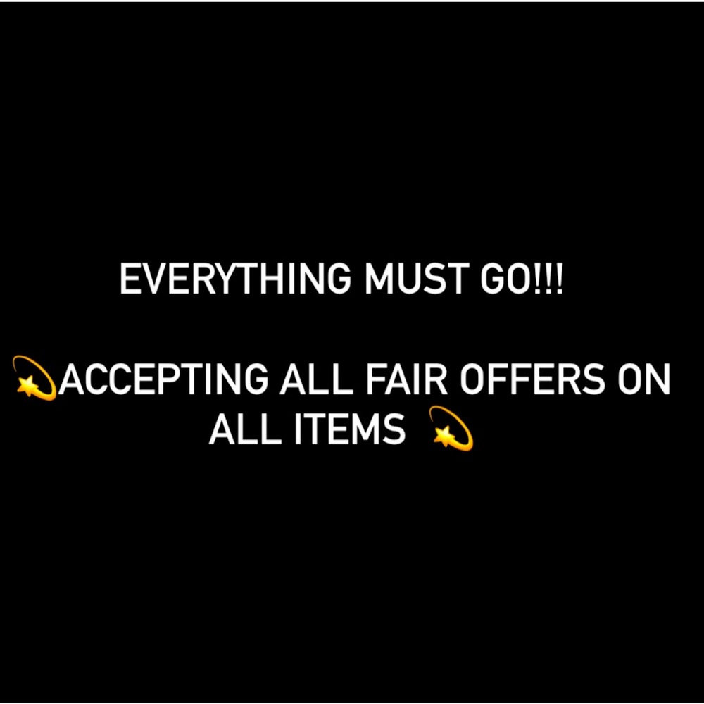 Closet clear out! Send in your offers!